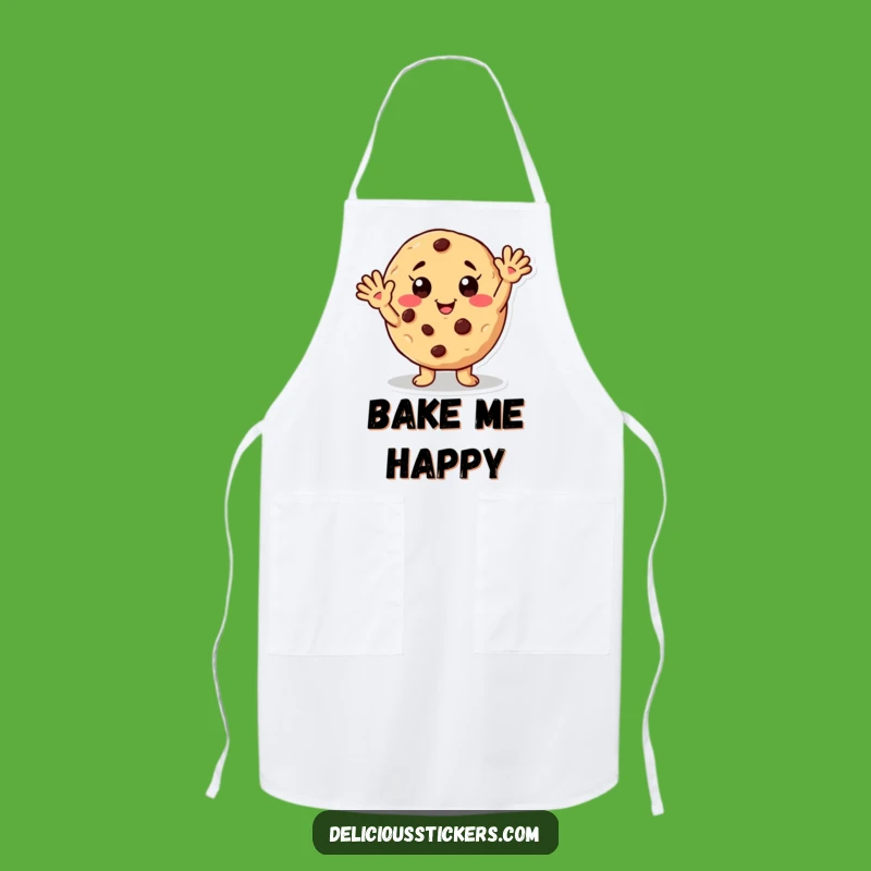 Funny Waving Cookie Apron: Bake with Sweetness and Hilarious Charm