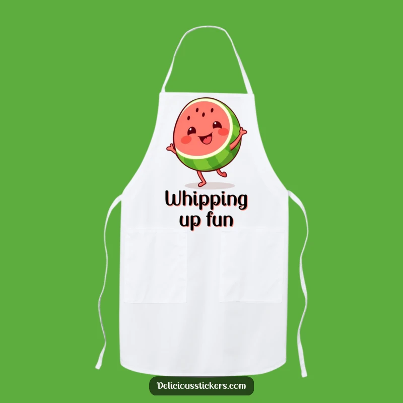 Funny Watermelon Dance Apron: Kitchen Fun with a Grooving Slice