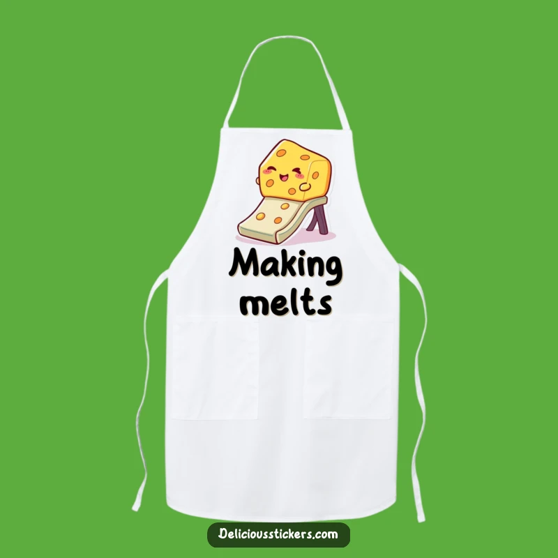 Funny Winking Cheese Apron: Kitchen Fun with a Sliding Slice