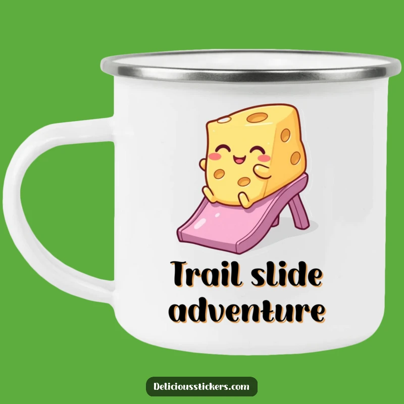 Funny Winking Cheese Camping Mug - Rugged & Hilarious Outdoor Gift