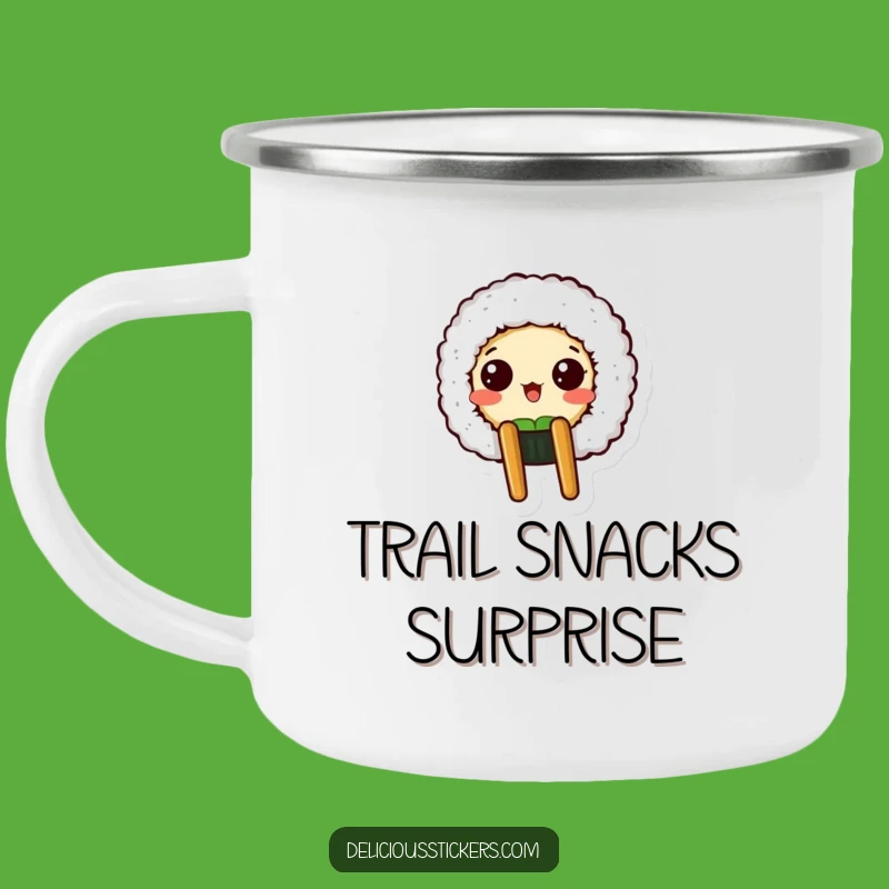 Funny Sushi Surprise Camping Mug - Durable and Hilarious Outdoor Treat
