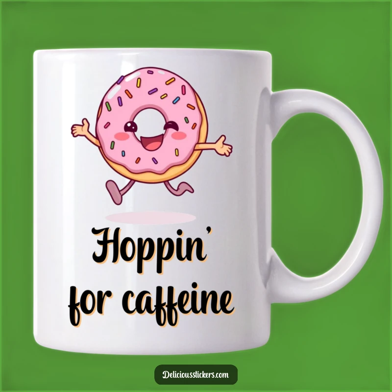 Funny Donut Hop Mug: Start Your Day with a Bite of Hilarious Joy!
