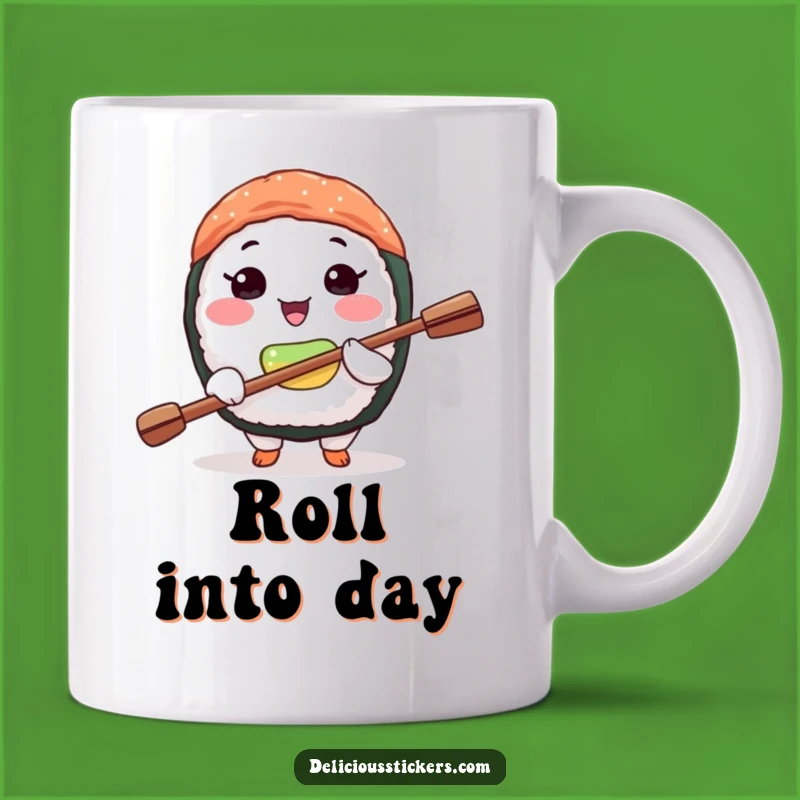 Funny Sushi Balance Mug: Hilarious Japanese Food Art, Perfect Gag Gift