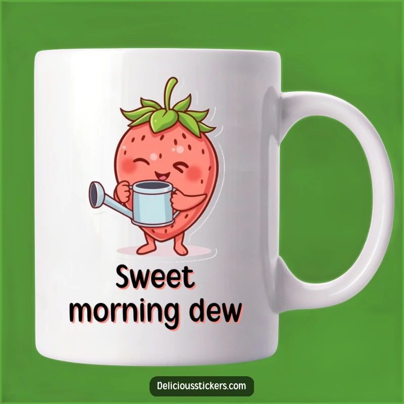 Funny Strawberry Wink Mug: A Sweet and Playful Gift for Gardeners and Fruit Lovers!