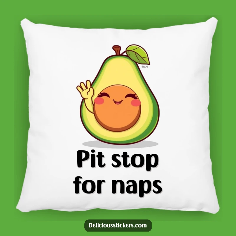 Cozy Funny Avocado Wave Pillow: Snuggle Up with This Hilarious Healthy Companion!