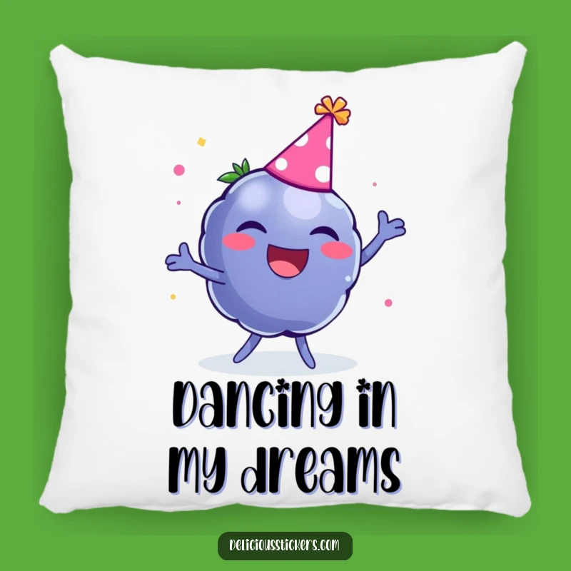 Funny Blueberry Pillow: Cozy & Cheerful Party Accent