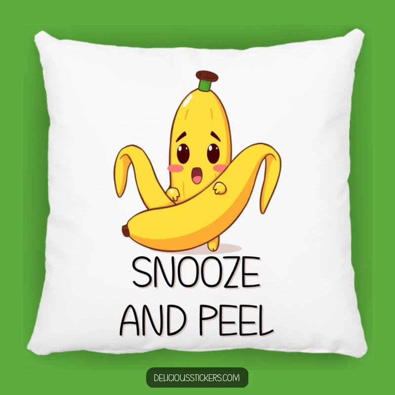 Funny Surprised Banana Pillow: Cozy & Cute Humor Decor Gift