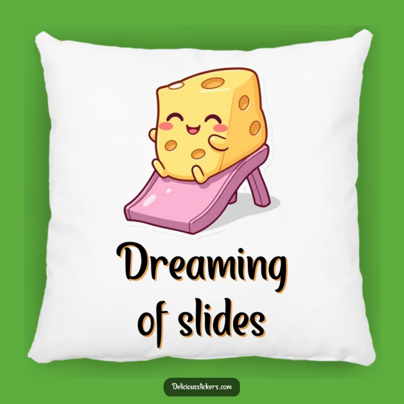 Funny Winking Cheese Pillow - Cozy & Hilarious Dairy Decor Gift
