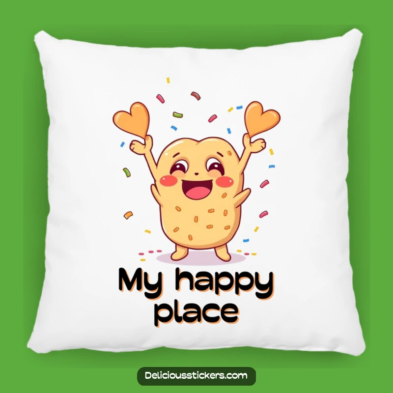 Funny Pretzel Confetti Pillow: Cozy Decor for a Cheesy and Comfortable Atmosphere