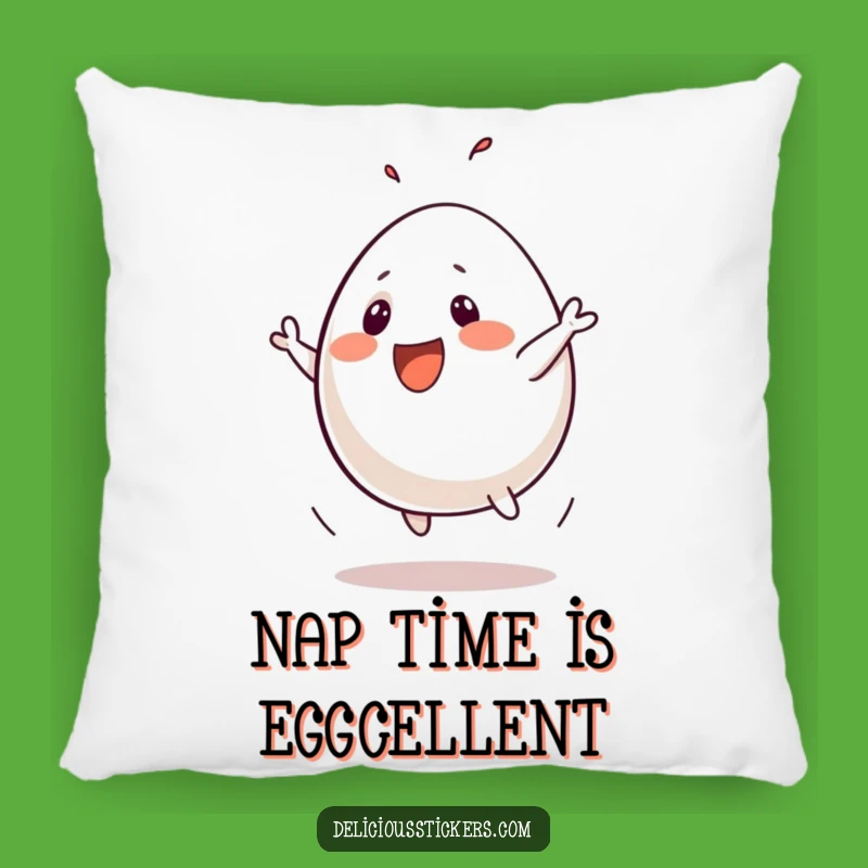 Funny Egg Flip Pillow - Soft and Hilarious Breakfast Accent Pillow Gift!