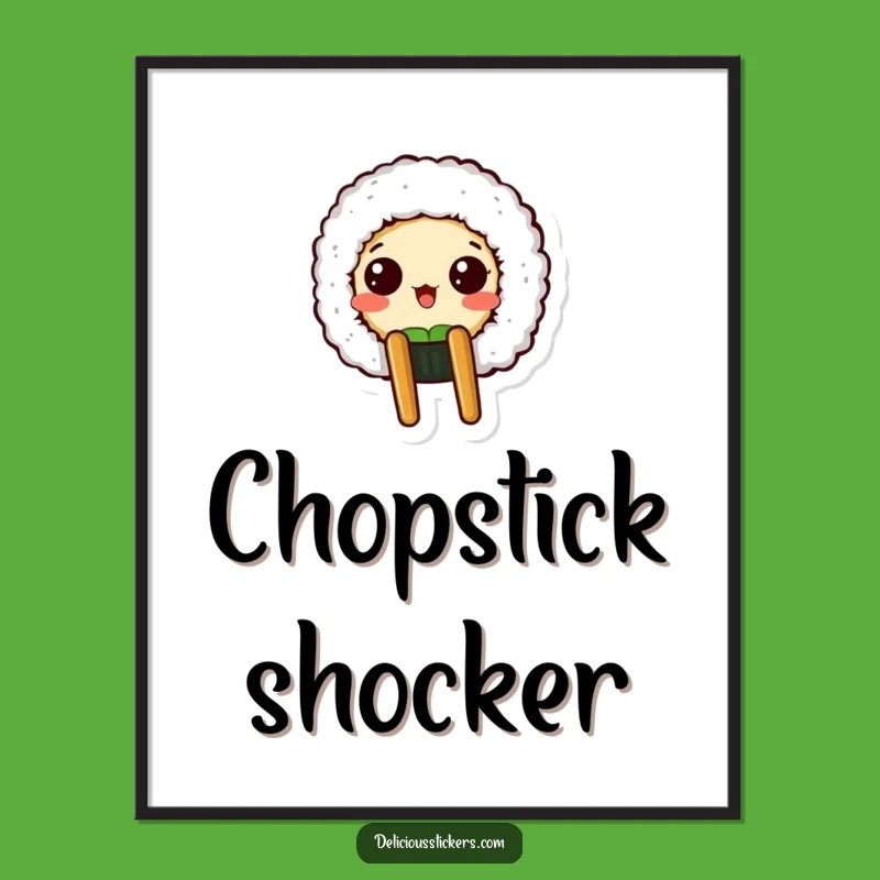 Funny Sushi Surprise Digital Art - Hilarious Printable for Instant Fun