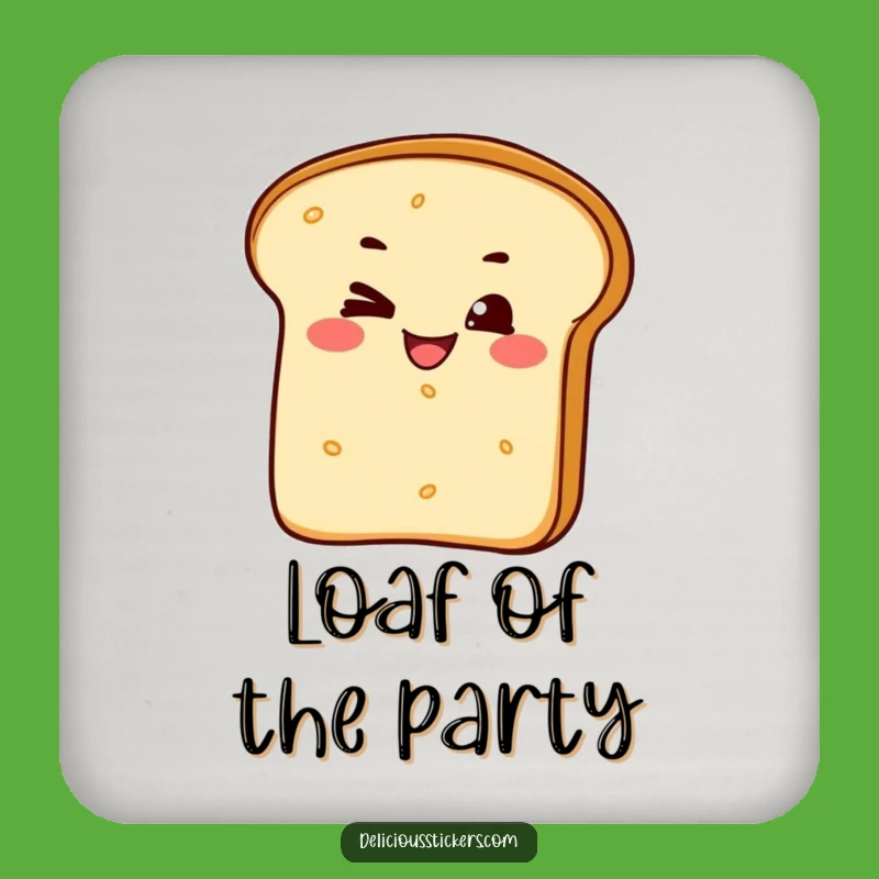 Funny Cheeky Bread Loaf Coaster - Protect Surfaces with Hilarious Bakery Art!