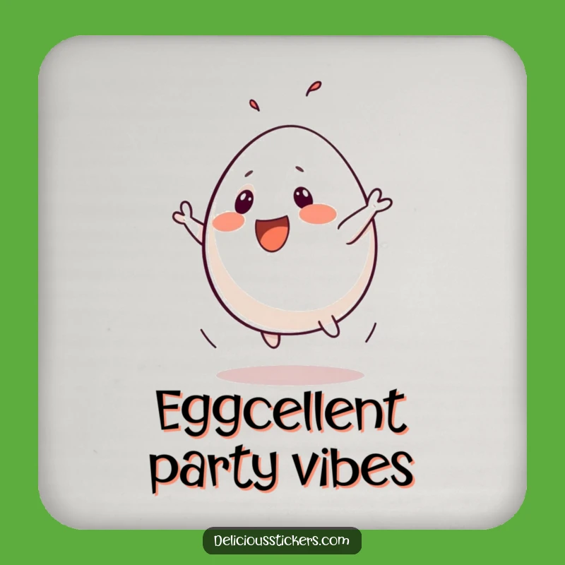 Funny Egg Flip Coaster - Protect Surfaces with Hilarious Breakfast Art!