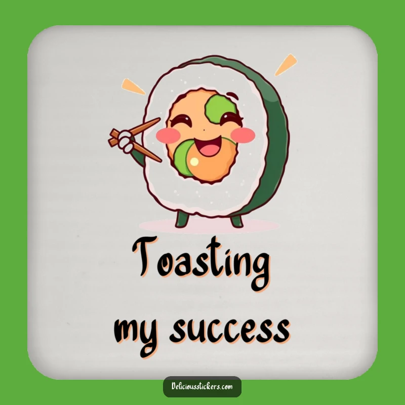 Funny Sushi Roll Coaster Set - Protect Surfaces with Victory Humor