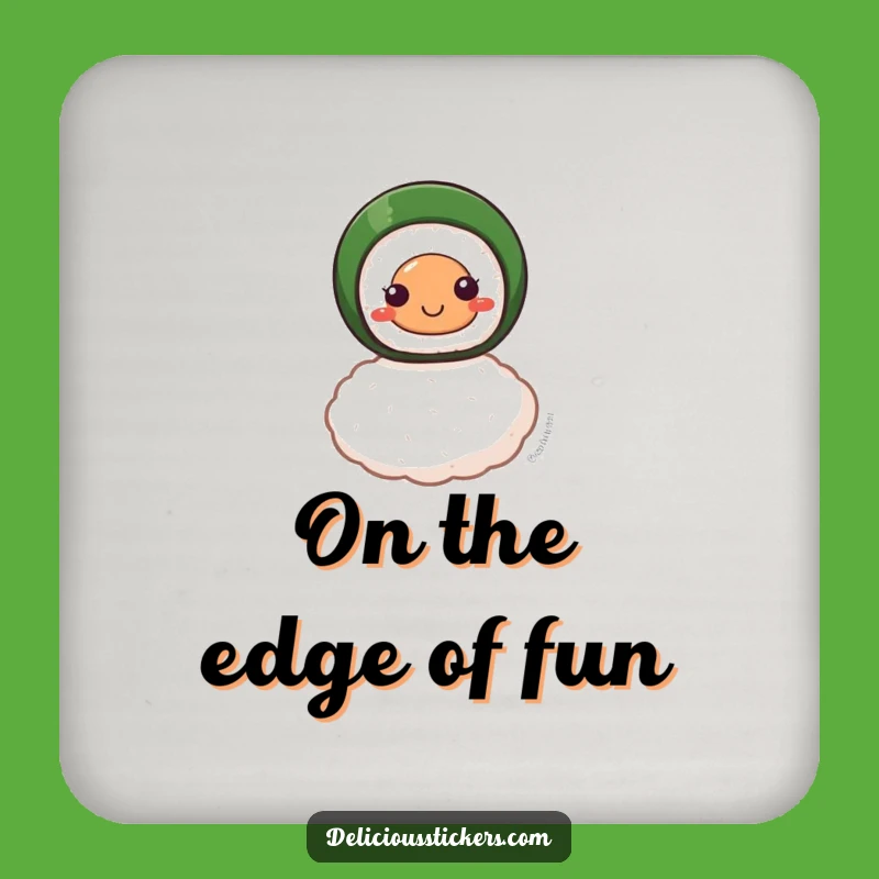 Funny Smiling Sushi Roll Coaster: Protect Surfaces with Delicious Balance