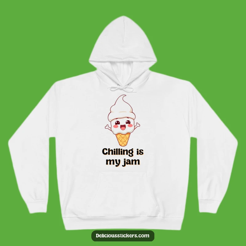 Funny Ice Cream Hoodie: Cone Hat Coolness - Cozy Sweet Sweatshirt!