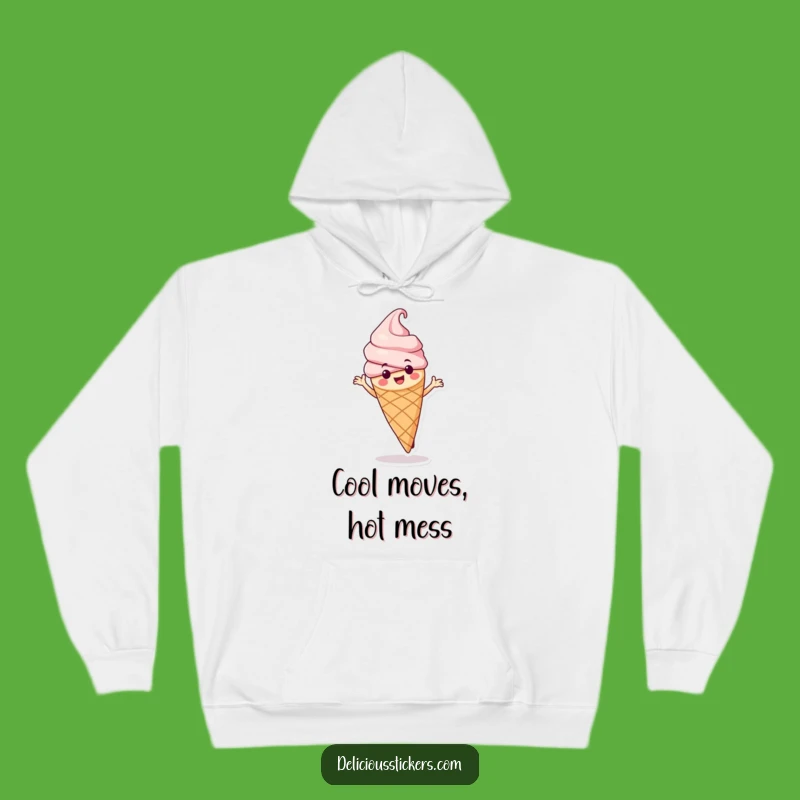Cozy Funny Ice Cream Cone Hoodie: Stay Warm While Spreading Hilarious Vibes!