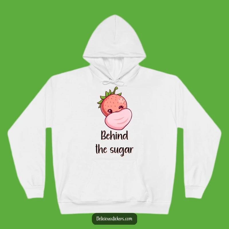 Funny Shy Strawberry Hoodie - Cozy & Cute Berry Sweatshirt Gift