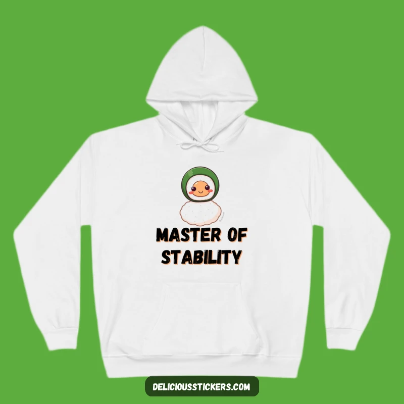 Funny Smiling Sushi Roll Hoodie: Cozy Up with Balanced, Delicious Comfort