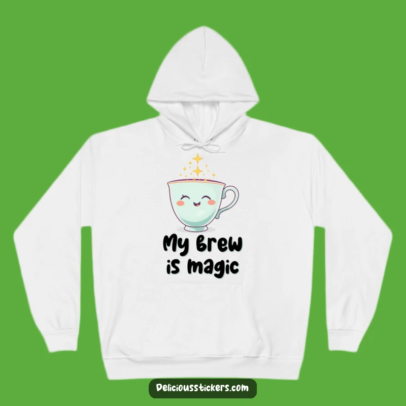 Funny Teacup Hoodie - Cozy Winking Character, The Ultimate Funny Gift!