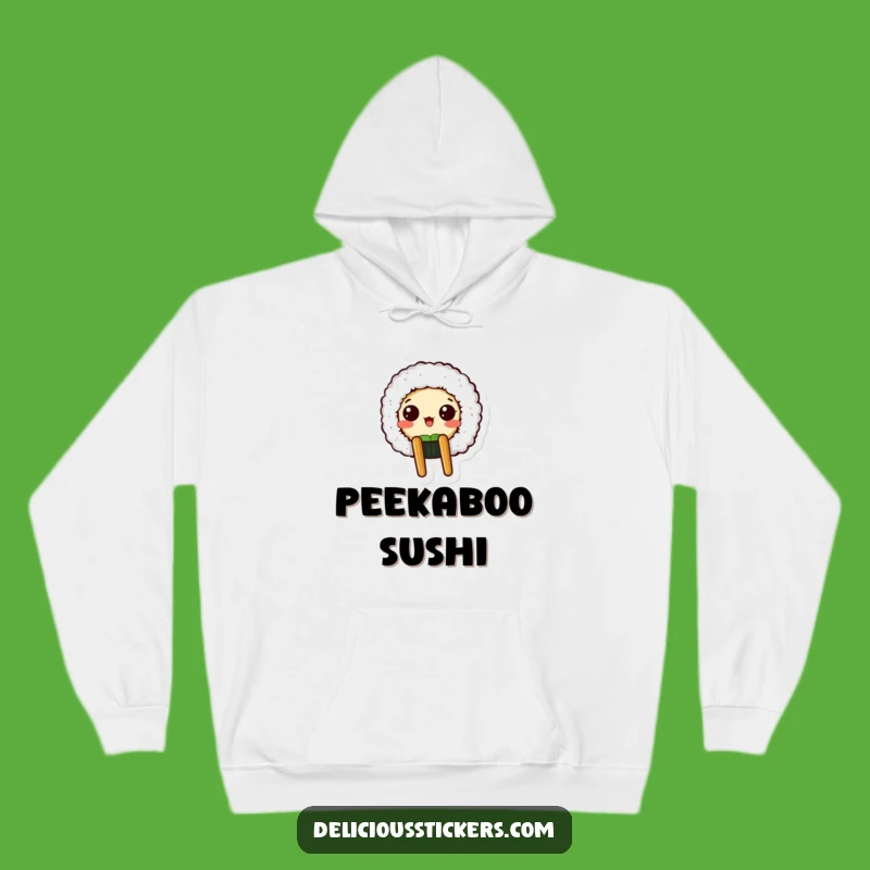 Funny Sushi Surprise Hoodie - Cozy Gift for the Shocked Sushi Lover