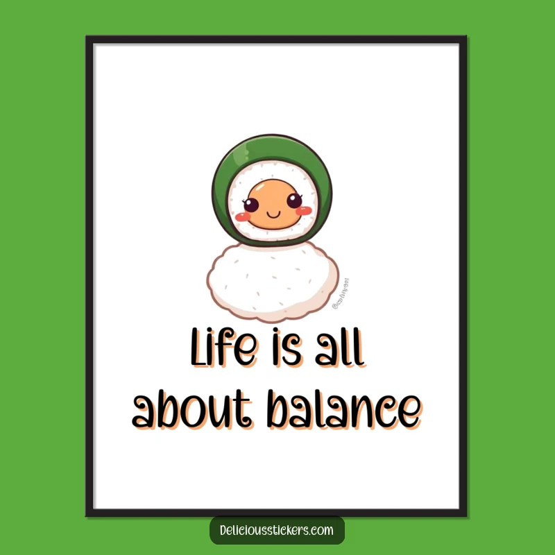 Free Printable Sushi Wall Art: Funny Downloadable Art for a Balanced, Zen Space