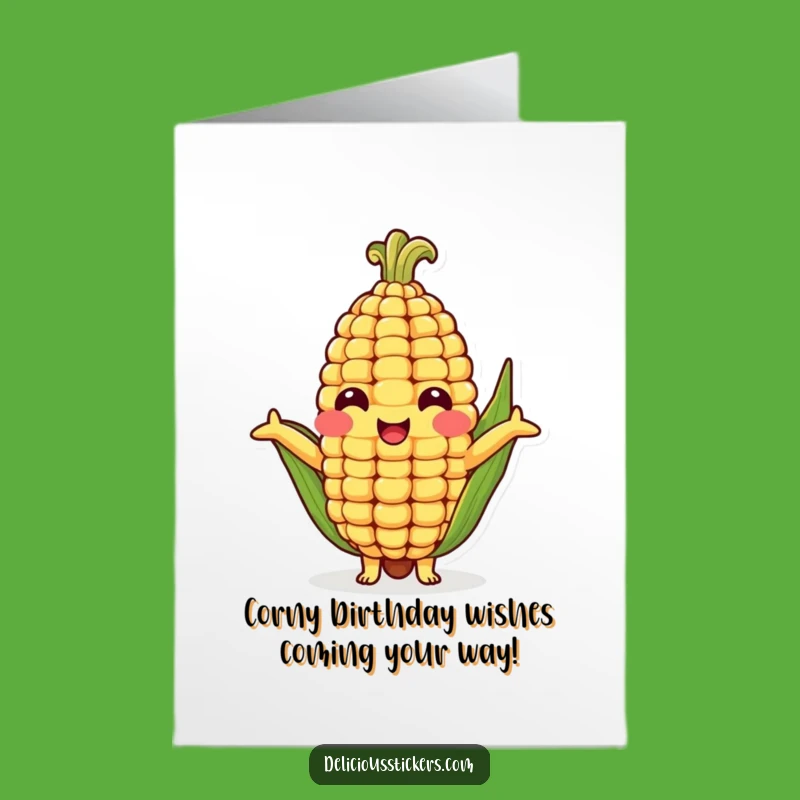 Free Printable Corn Hug Birthday Card: Funny Downloadable Gift for a Corny Pal