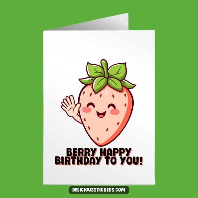 Free Printable Strawberry Birthday Card: Sweet & Funny Downloadable Gift for Fruit Lovers