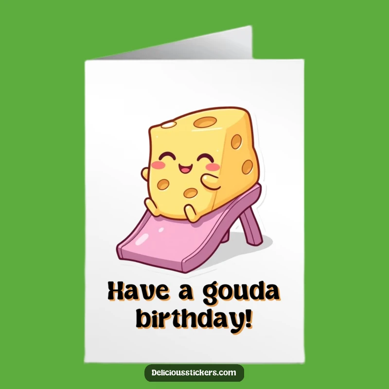 Free Printable Winking Cheese Birthday Card - Hilarious Fun Downloadable Gift!