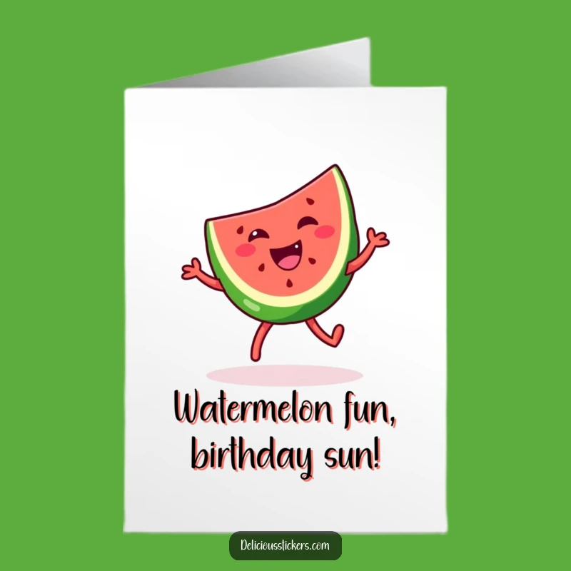 Free Printable Funny Watermelon Birthday Card - Hilarious DIY Downloadable Gift!