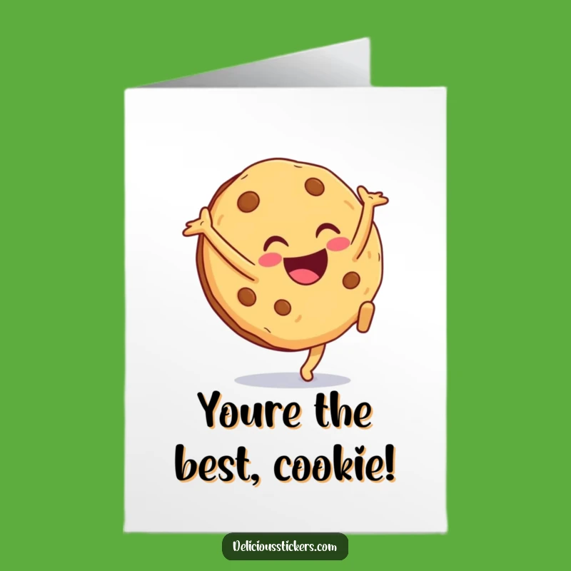 Free Printable Congrats Card: Smiling Cookie Cartwheels to Celebrate Your Big Achievement