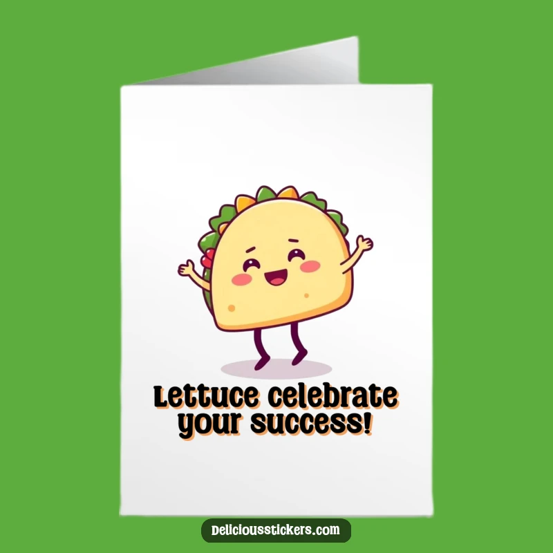 Free Printable Congrats Card: Taco's Dance Celebration, Fun Downloadable Gift