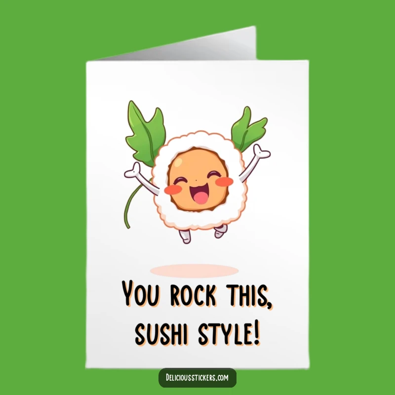 Free Printable Congratulations Card: Sushi Roll Soaring High Printable Greeting