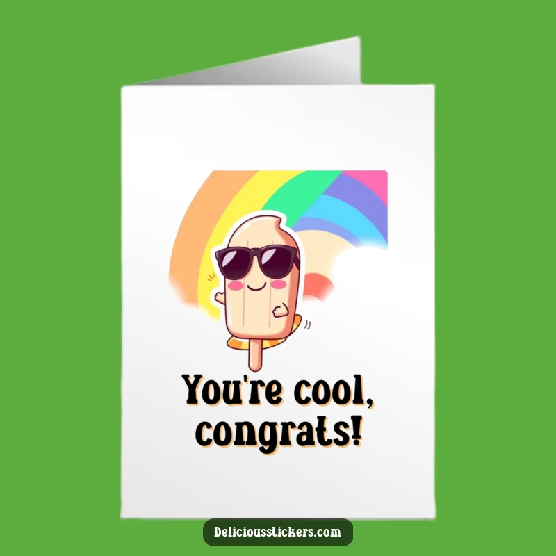 Free Printable Funny Popsicle Congrats Card - Sweet Success Downloadable Gift