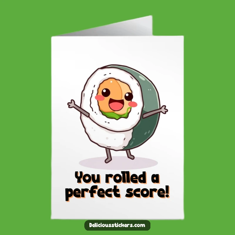 Free Printable Funny Sushi Congrats Card - Flipping Out Downloadable Gift
