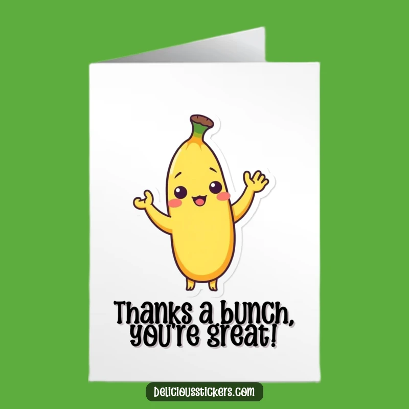 Funny Free Printable Shy Banana Thank You Card: A Bashful Wave of Thanks