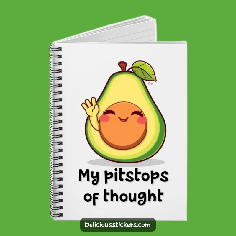 Funny Avocado Wave Notebook: Jot Down Healthy Ideas with Hilarious Inspiration!