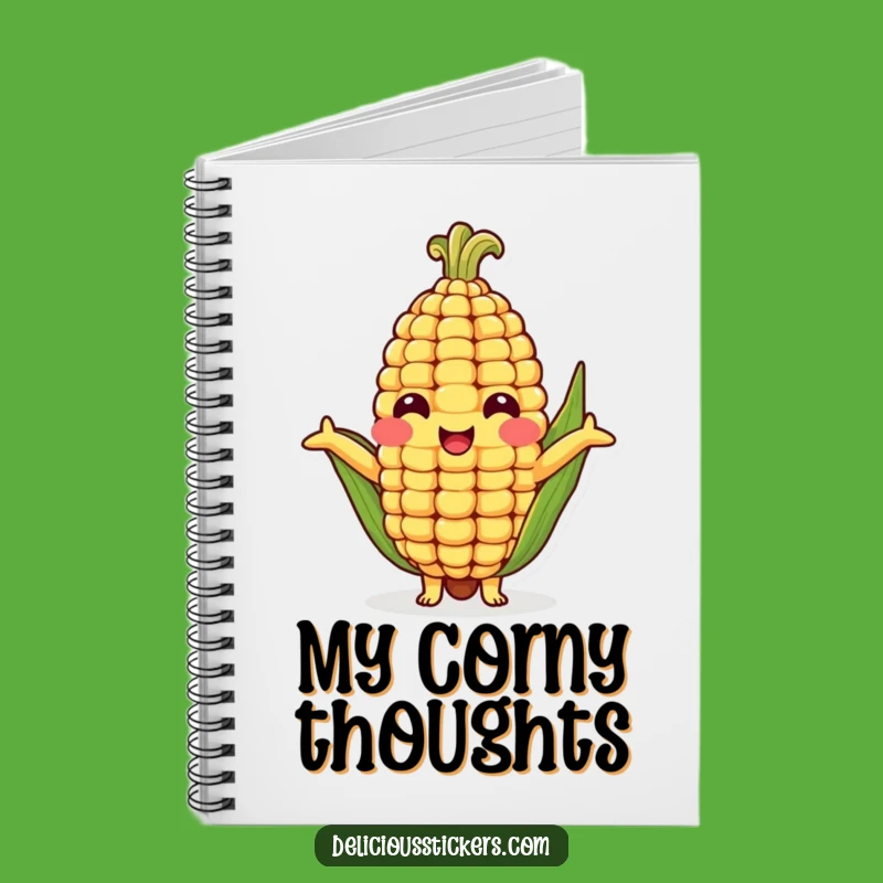 Funny Corn Cob Hug Notebook - Jot Down Ideas with This Cheerful Veggie