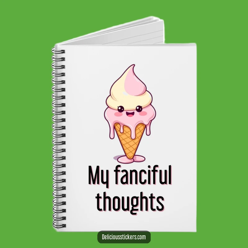 Funny Melting Ice Cream Notebook: Jot Down Sweet Ideas Gift