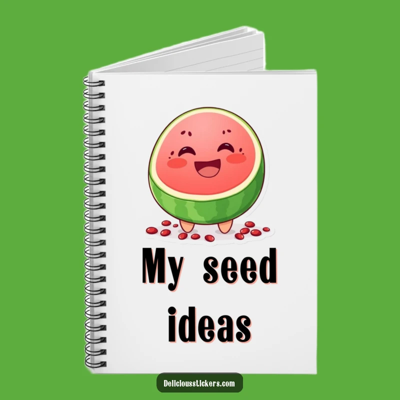 Funny Watermelon Grin Notebook: Jot Down Sunny Ideas Gift