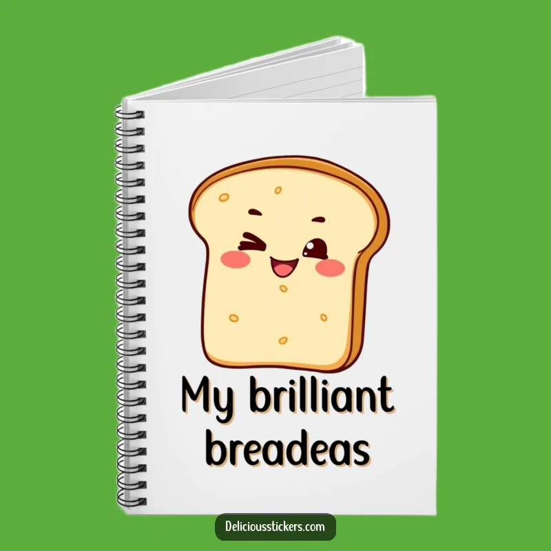 Funny Cheeky Bread Loaf Notebook - Hilarious Bakery Journal for Notes and Jokes!