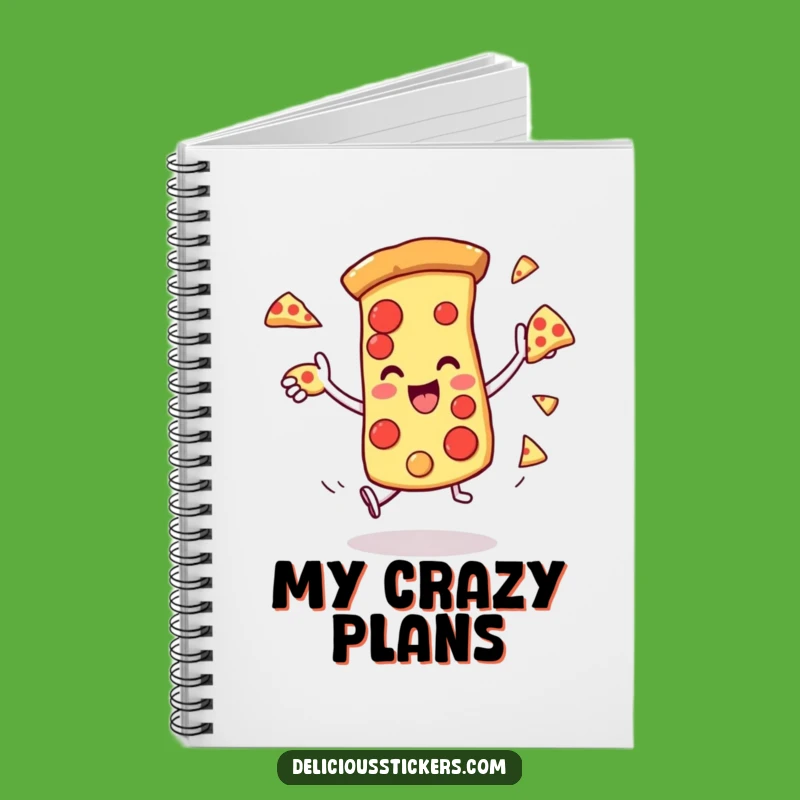 Funny Pizza Juggling Notebook: Jot Down Ideas with a Slice of Fun Gift
