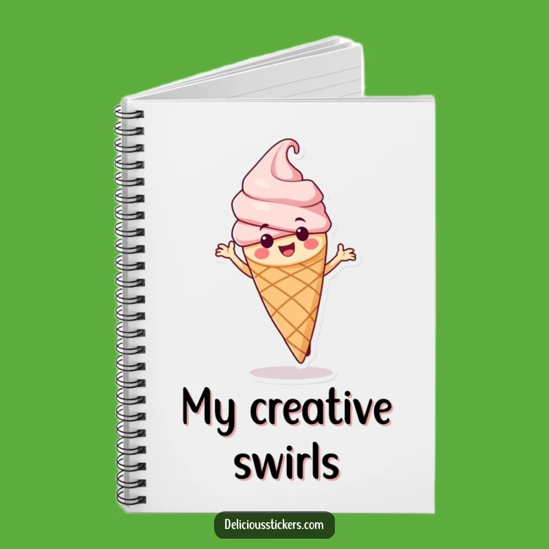 Funny Ice Cream Cone Notebook: Jot Down Ideas with Hilarious Dessert Inspiration!