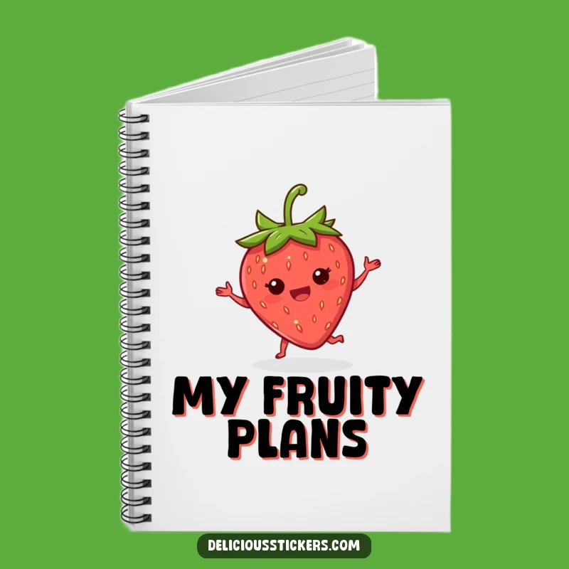 Funny Strawberry Jig Notebook: Joyful Journal for Ideas, Perfect Gift for Planners