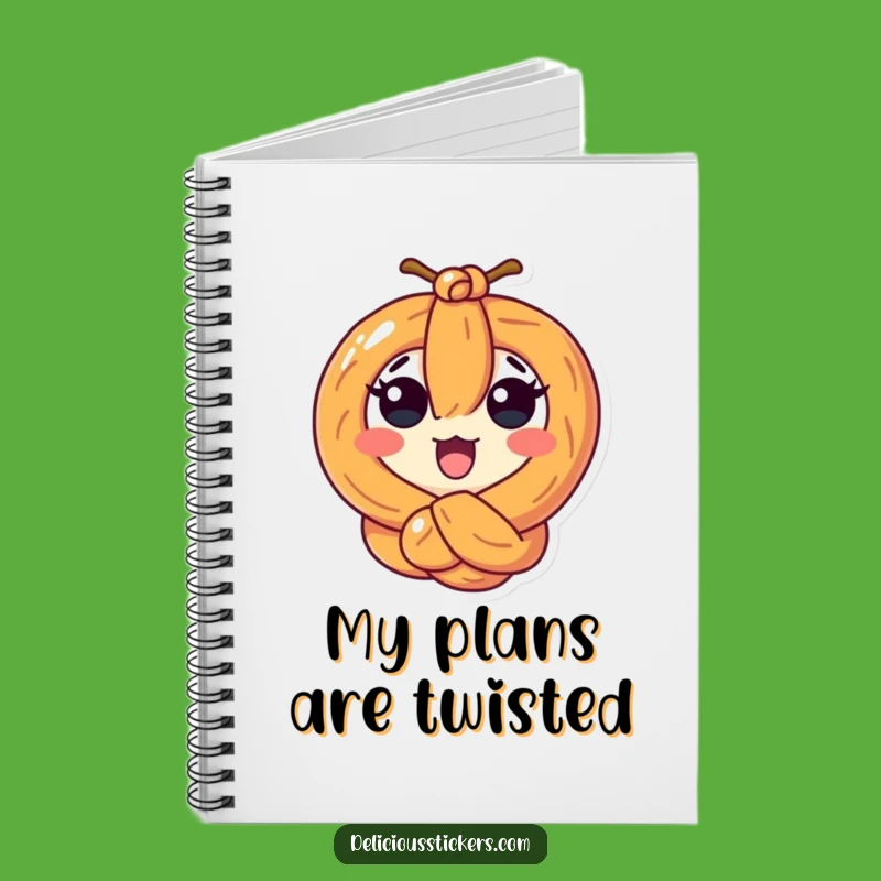 Funny Pretzel Knot Notebook - Jot Down Twisted Ideas