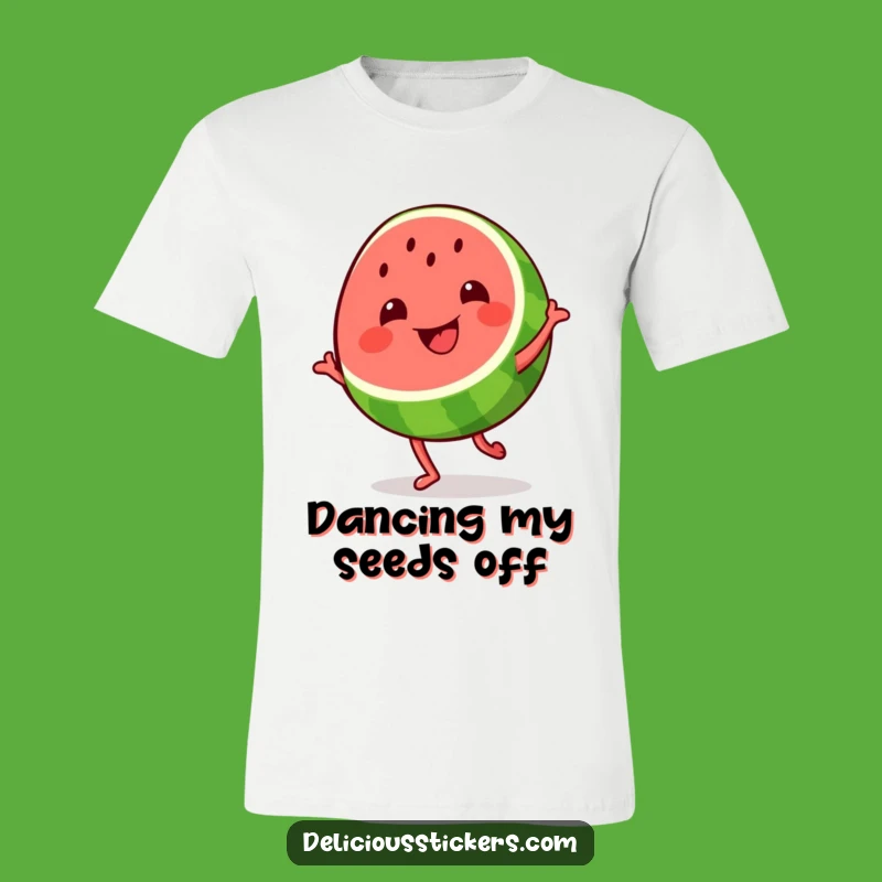 Funny Watermelon Dance T-Shirt: Grinning Fruit Grooving, Great Gift