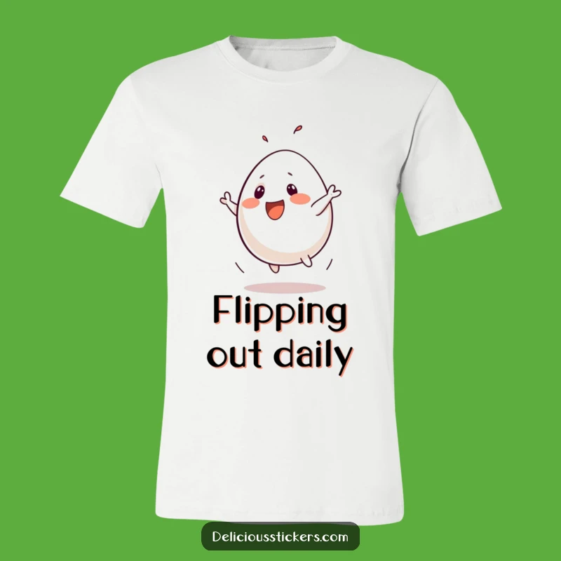 Funny Egg Flip T-Shirt - Hilarious Breakfast Graphic Tee for a Good Laugh!