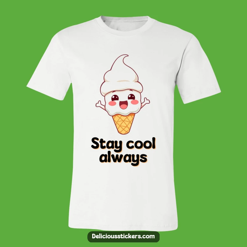 Funny Ice Cream Cone T-Shirt: Cone Hat Cheer - Cool & Comfy!