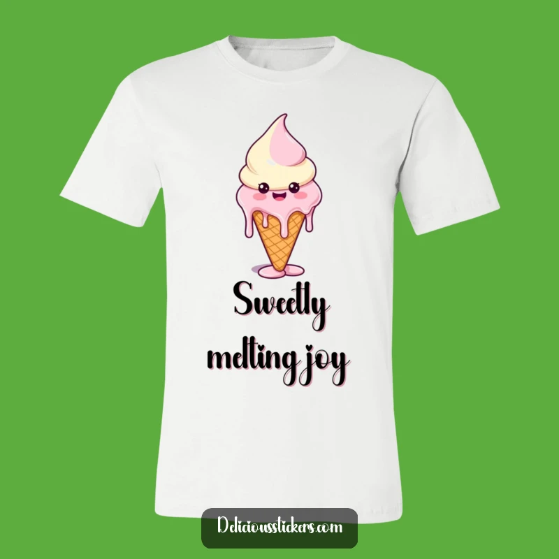 Funny Melting Ice Cream Tee: Wear Your Sweet Humor Gift
