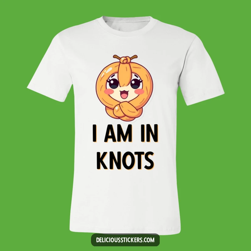 Funny Pretzel Knot T-Shirt - Hilarious Snack Twist Graphic Tee
